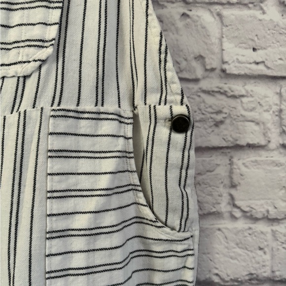 Striped cotton overalls - Picture 5 of 7